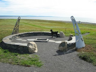 a Stone Seating Area